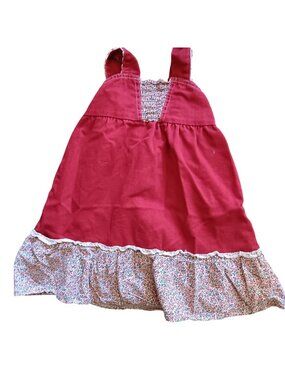 Peasant Jumper Vintage Girls 4T Dress Sleeveless Toddler 1970's Boho